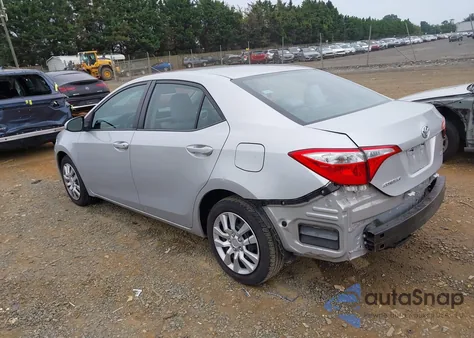 2016 Toyota Corolla Le z USA, uszkodzony, nr VIN 2T1BURHE8GC707929